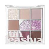 Unleashia Paleta farduri pentru ochi cu glitter N4 All of Lavender Fog, 6.2g