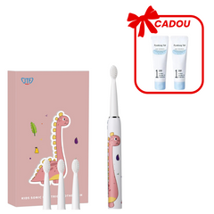 PACHET PROMO - Periuta de dinti electrica pentru copii, JTF Sonic, J20C Roz + CADOU Bebe Toothpaste (Blueberry), Pasta de Dinti Bebelusi NR.1 60*2