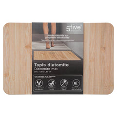 Covoras de baie din diatomita cu aspect bambus 39 x 60 cm
