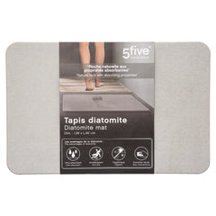 Covoras de baie din diatomita GRAY 39 x 60 cm