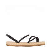 Papuci & Sandale Dama Black – Stil Casual cu Barete Tip Sfoară