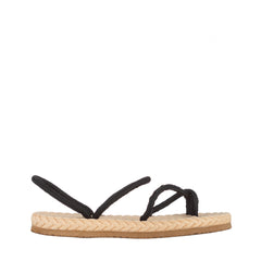 Papuci & Sandale Dama Black – Stil Casual cu Barete Tip Sfoară