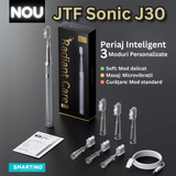 Periuta de dinti electrica, JTF Sonic, J30 (6 capete de periere) Silver