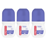 3x Deodorant roll-on Fresh Non-Stop Aquatic Flowers Scent, 50 ml, Borotalco