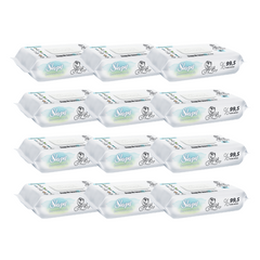 Pachet promo- 12x Șervețele Umede pentru copii, cu 99,5% Apă Pură- 40 bucati Sleepy Bio Natural
