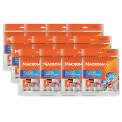 12x Lavete din microfibră MACROMAX cu model, 3 buc.