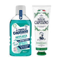 Pasta de dinti cu plante naturale 1905 + Apa de gura antiplaca Del Capitano - Pachet Promo