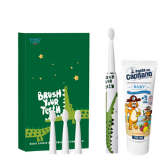 Periuta Electrica JTF Sonic J20C Crocodil + Pasta de dinti Del Capitano Baby Tutti Frutti 75ml- Pachet Promo