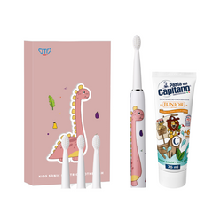 Periuta Electrica JTF Sonic J20C Dinozaur+ Pasta de dinti Del Capitano Junior SOFT MINT 75ml- Pachet Promo
