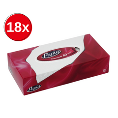 18x Servetele de hartie PAPIA, 80 bucati / cutie mix