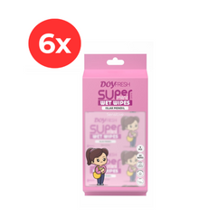 6x MINI Servetele umede buzunar DOYFRESH PINK 8x8buc