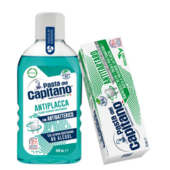 Pasta de dinti antitartru + apa de gura antiplaca- Pachet Promo