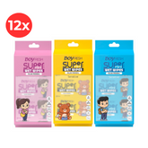 12x MINI Servetele umede buzunar DOYFRESH MIX (4xPINK+ 4xYELLOW + 4xBLUE) 8x8buc