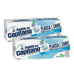 Pasta de dinti impotriva placii si cariilor 75 ml- Pasta Del Capitano- Pachet Promo