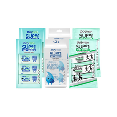 6x MINI Servetele umede buzunar DOYFRESH MIX 8x8buc (2xWHITE+ 2xAntiperspirante + 2xIgienice )