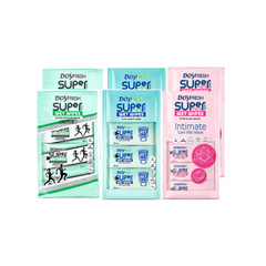6x MINI Servetele umede buzunar DOYFRESH MIX 8x8buc (2xIntimate + 2xIgienice + 2xAntiperspirante)