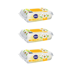 3x SLEEPY Camomile Servetele umede pentru bebelusi 120buc aroma de musetel