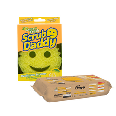 PACHET PROMO - Burete vase lemon fresh 1 bucata SCRUB DADDY, Sleepy Bio Easy Clean Clove & Cinnamon
