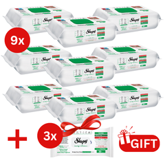 PACHET PROMO: 9× Șervețele Sleepy White Soap Additive 100 buc + 3× Șervețele White Soap 30 buc