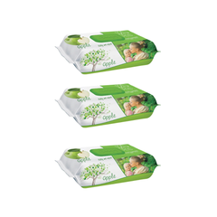 3x Sleepy Apple Servetele umede pentru bebelusi 120buc aroma de mar