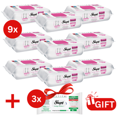 PACHET PROMO: 9× Șervețele Sleepy Lilium Bouquet 100 buc + 3× Șervețele White Soap 30 buc