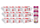 PACHET PROMO: 12× Șervețele Sleepy Cherry Blossom 100 buc + 3× Soluție Perlux pentru îndepărtarea petelor