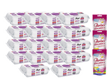 PACHET PROMO: 18× Șervețele Sleepy Orchid Garden 100 buc + 3× Soluție Perlux pentru îndepărtarea petelor