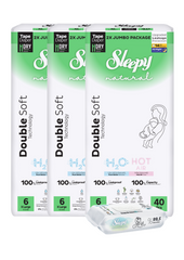 PACHET PROMO- 3x”Sleepy Natural H2O Ultra Sensitive Double Marime 6 XLarge”