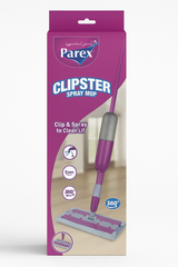 Mop Spray Parex Clipster cu recipient reutilizabil și cap rotativ 360°