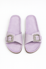 Papuci Dama LILA Velvet Diamond – Cataramă Strălucitoare & Talpă Comfort- marimea 36