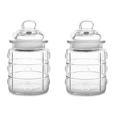 Recipiente Sticlă Tip Borcan- Set 2 buc. 300 ML
