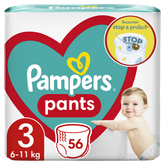Scutece-chilotel Pampers Pants, Mărimea 3, 6-11kg, 56 buc.