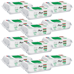 PACHET PROMO - 12 x Servetele Umede Sleepy Easy Clean Multisuprafete WHITE SOAP, 100 Buc