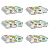 PACHET PROMO - 6 x Șervețele umede de curățare Sleepy Easy Clean pentru bucătărie cu ulei natural de bergamotă, 50 Buc