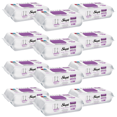 PACHET PROMO - 12 x Servetele Umede Sleepy Easy Clean Multisuprafete Orchid Garden, 100 Buc