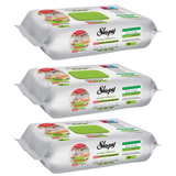 PACHET PROMO - 3 x Șervețele umede de curățare Sleepy Easy Clean pentru bucătărie cu ulei natural de bergamotă, 50 Buc