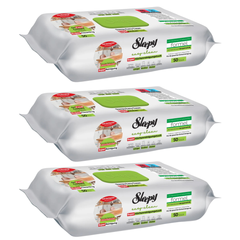 PACHET PROMO - 3 x Șervețele umede de curățare Sleepy Easy Clean pentru bucătărie cu ulei natural de bergamotă, 50 Buc
