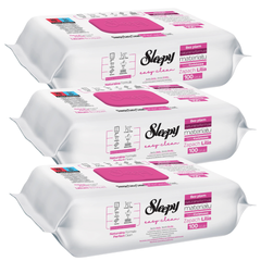 PACHET PROMO - 3 x Șervețele Umede Sleepy Easy Clean Lilium Bouquet Multisuprafețe, 100 Buc