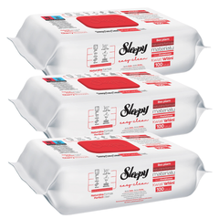 PACHET PROMO - 3 x Șervețele Umede Sleepy Easy Clean Cherry Blossom Multisuprafețe, 100 Buc