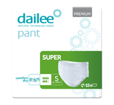 Scutece-Chilot pentru Adulți DAILEE Premium SUPER 7 Picături, mărimea S, 15 bucăți