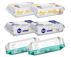 PACHET PROMO - 6 x Șervețele Umede Sleepy XL, 50 buc