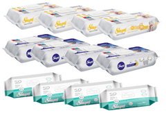 PACHET PROMO - 12 x Șervețele Umede Sleepy XL, 50 buc