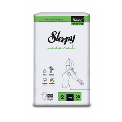 Absorbante Dama Sleepy Natural Long, 2 picături, 20 buc.