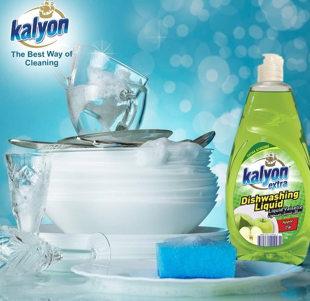 Detergent spălat vase, KALYON Extra Apple 735ml