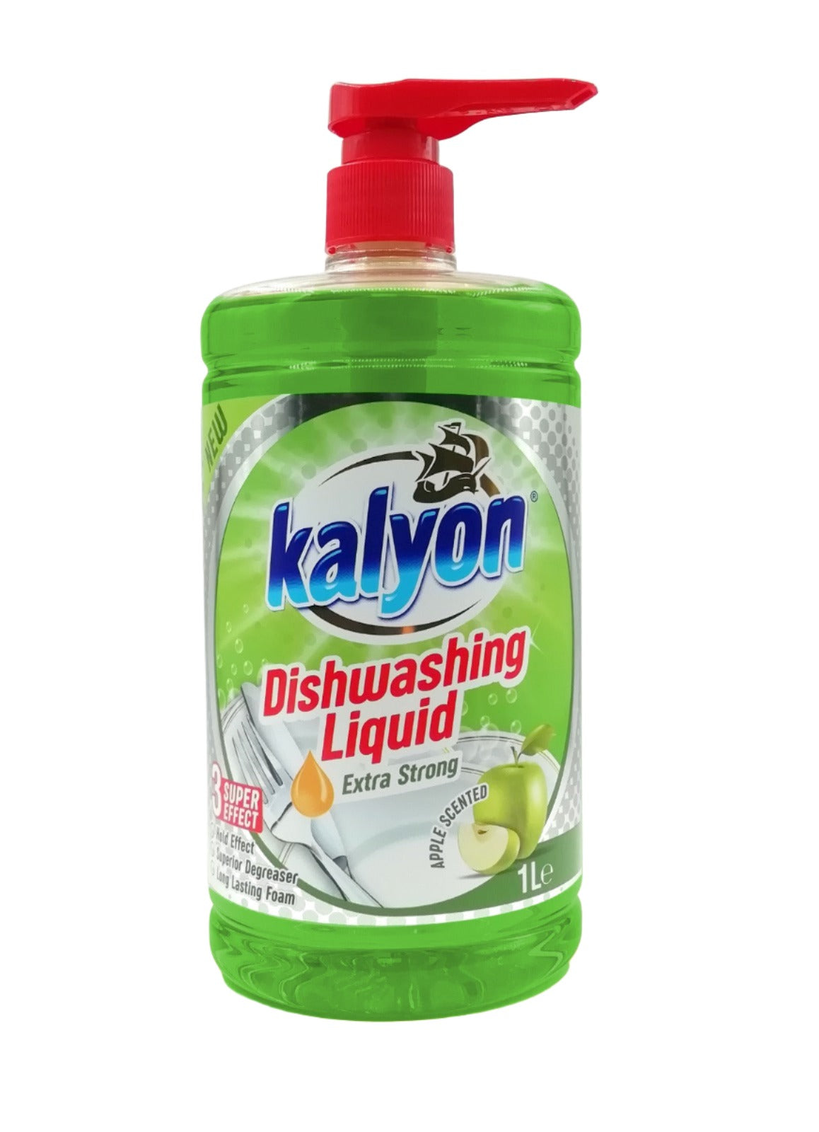 Detergent pentru vase, KALYON Extra Apple 1000ml
