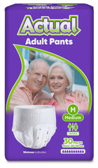 Scutece tip chilot incontinență adulți, Actual Double, mărimea M 80-120 cm, 30 bucăți