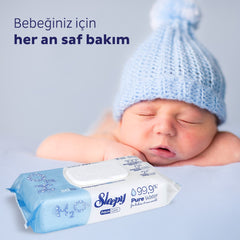Șervețele umede pentru bebeluși Sleepy Aqua Care, 50 bucăți