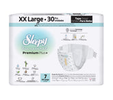 Scutece pentru bebeluși Sleepy BIO NATURAL PREMIUM- mărime 7XXLARGE, 20-30kg, 30 bucăți