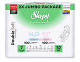 PACHET PROMO- 2x”Scutece-Chiloțel pentru bebeluși Sleepy Natural H2O Double-7 XXXlarge”