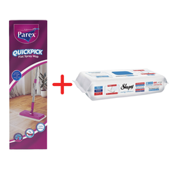 Pachet Promo PAREX Mop + Lavete Umede Sleepy Easy Clean Bleach Additive